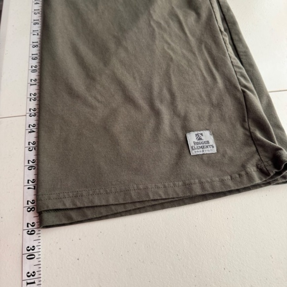 Rugged Elements Mens XXL Olive Green Pocket Tee Durable Utility‎ Raglan T-Shirt - Picture 7 of 8